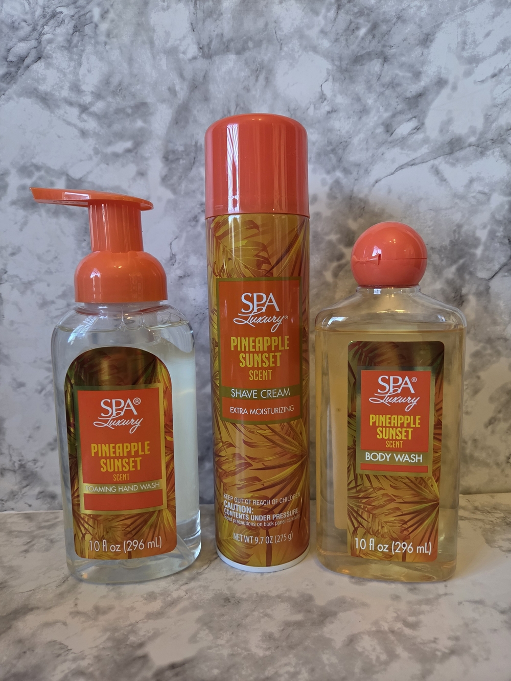 Pineapple Sunset Scent Bath & Body Trio - Orange